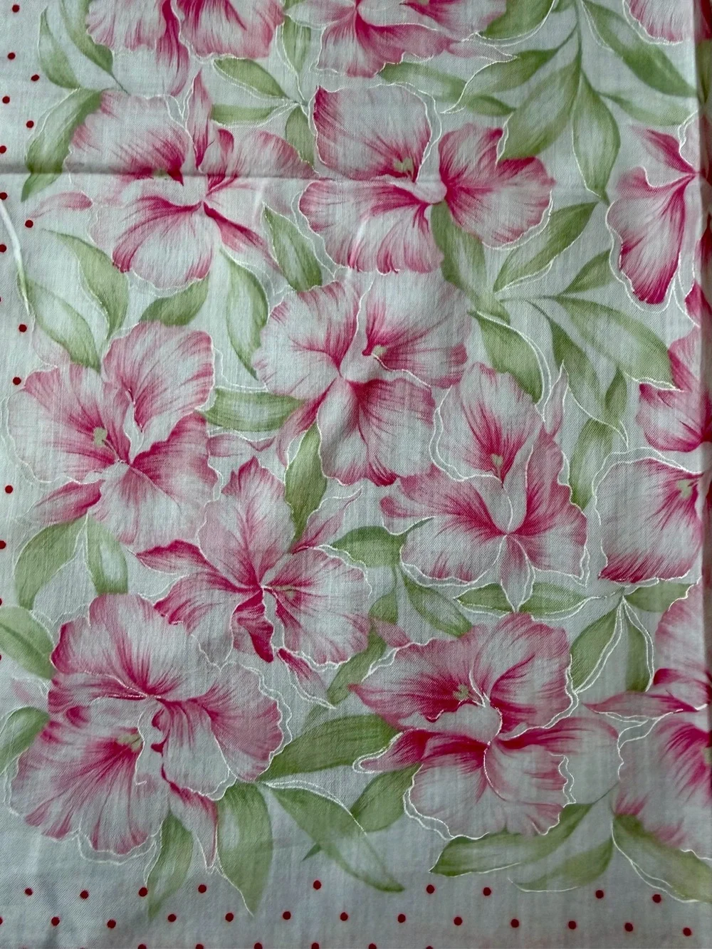 Balmain Floral Floral Pink White Handkerchief Scarf Bandana Bag Cottagecore